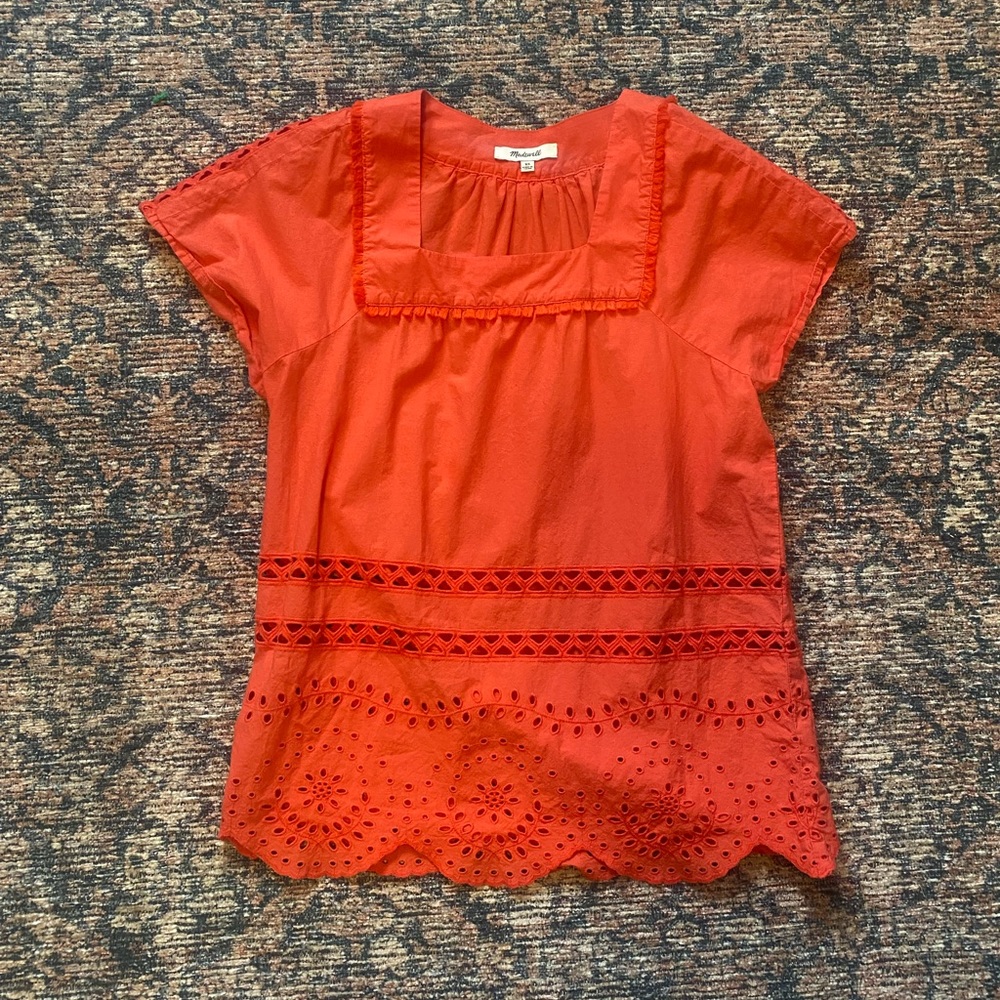Madewell XS Square neck blouse